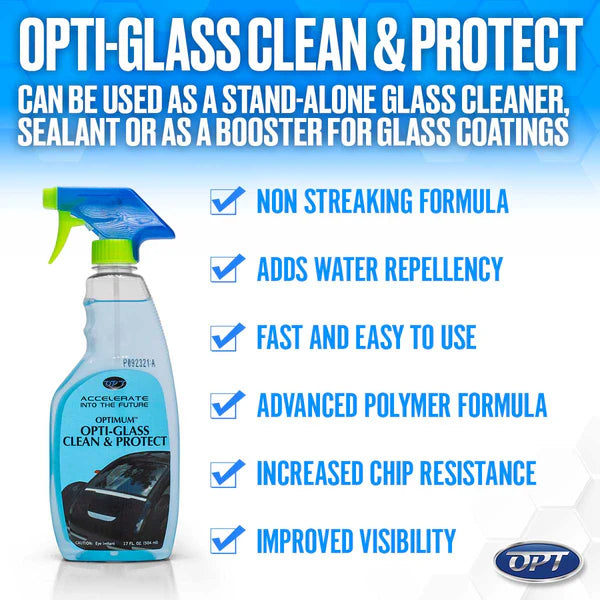 Optimum Opti Glass Clean & Protect (504ml)-Glass Cleaner-Optimum-504ml-Detailing Shed
