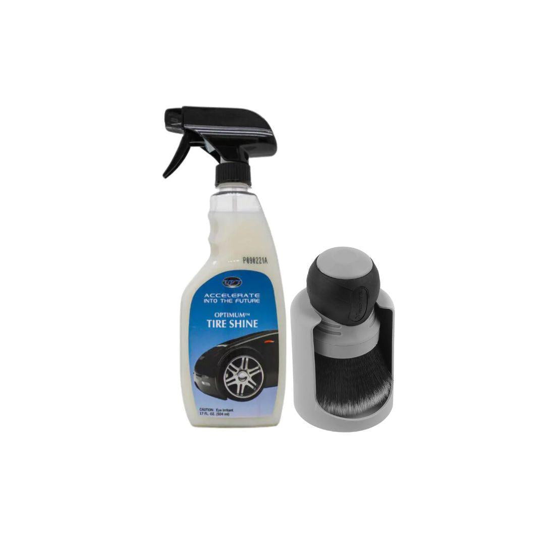 Optimum Tire Shine Wet Look & Brush Kit-Tyre Dressing and Sealants-Optimum-504ml-Detailing Shed