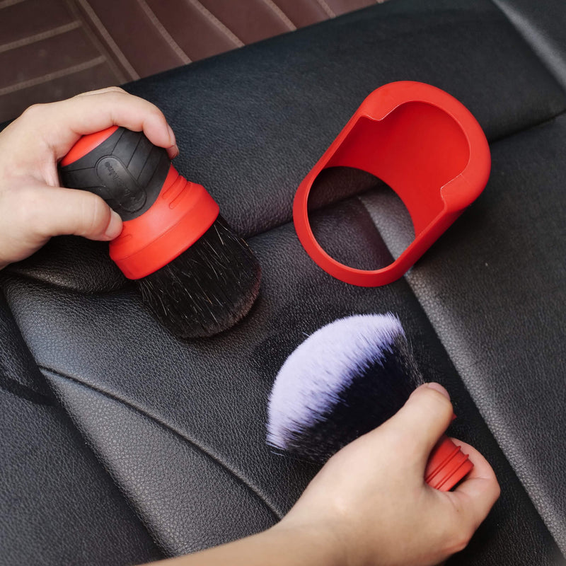 Maxshine Curved Grip XL Detailing Brush Twin Pack-Utility Brush-Maxshine-Red-Twin Pack-Detailing Shed