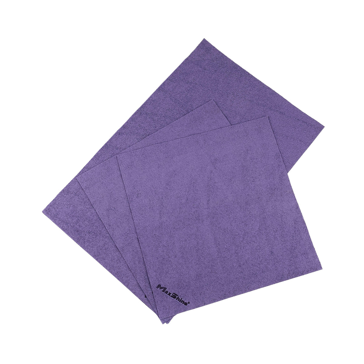 Maxshine 300GSM Edgeless PU Coated Microfiber Towel 3 Pack-Glass Cloths-Maxshine-Purple-1x 3xPack-Detailing Shed