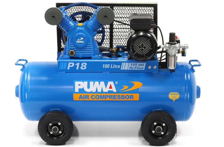 Puma P18-100L Air Compressor (100L, 15 Amp)