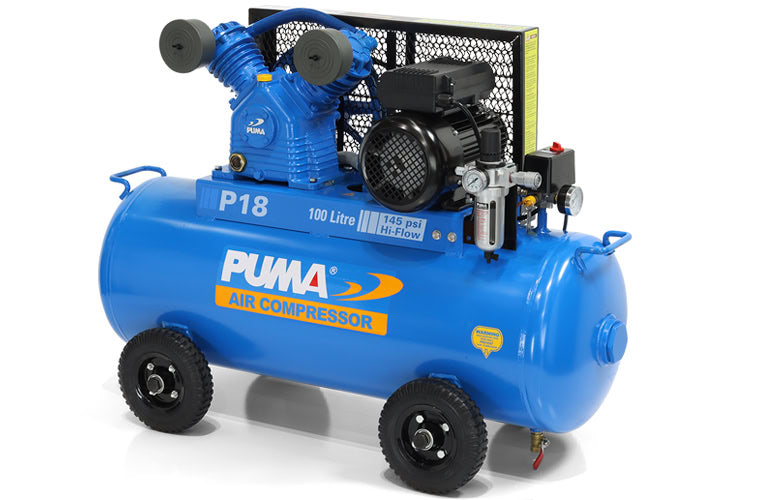 Puma P18-100L Air Compressor (100L, 15 Amp)