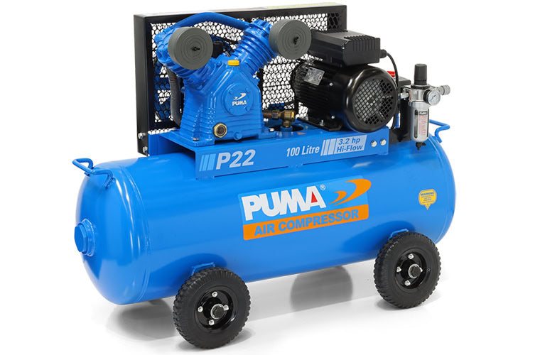 Puma P22-100L Air Compressor (100L, 15 Amp)