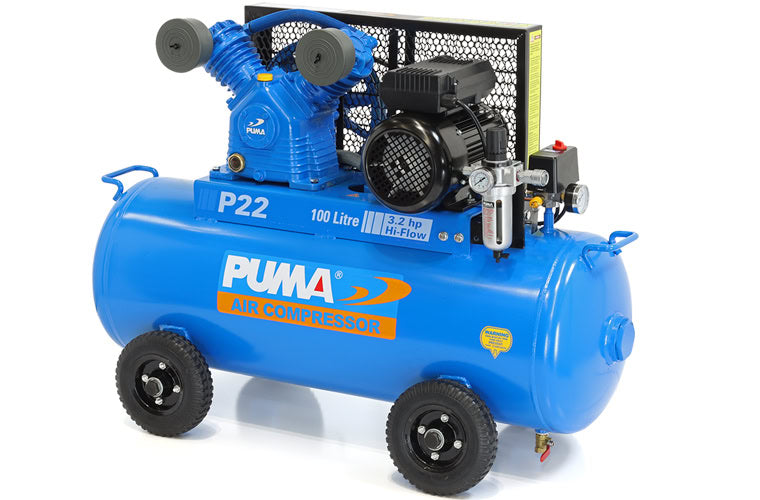 Puma P22-100L Air Compressor (100L, 15 Amp)