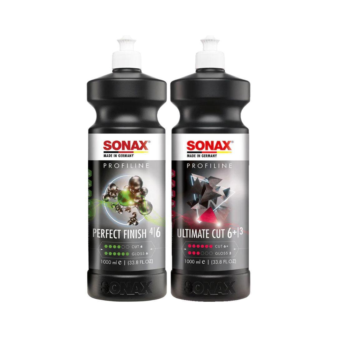 Sonax Perfect Finish and Ultimate Cut 6+ Kit-Polishing Compound Bundle-Sonax-1000ml-Detailing Shed