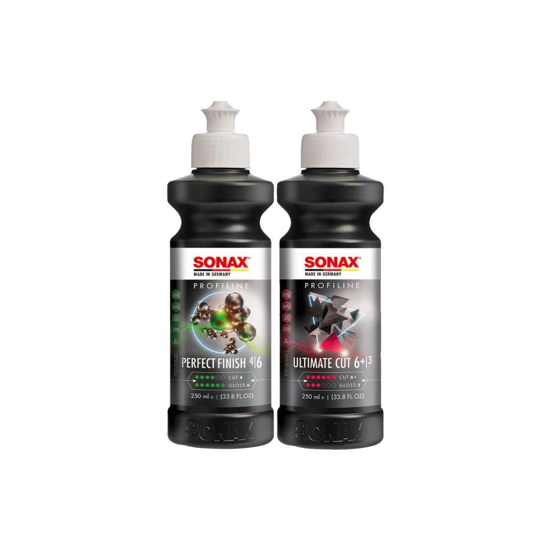 Sonax Perfect Finish and Ultimate Cut 6+ Kit-Polishing Compound Bundle-Sonax-250ml-Detailing Shed