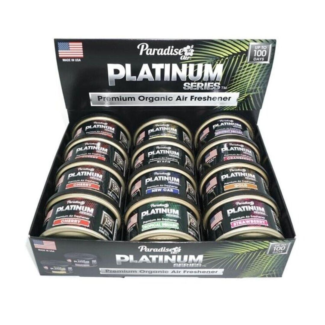 PARADISE AIR Platinum Series Organic Can Air Freshener (Assorted 12 pack)-Air Freshener-Paradise Air-Detailing Shed