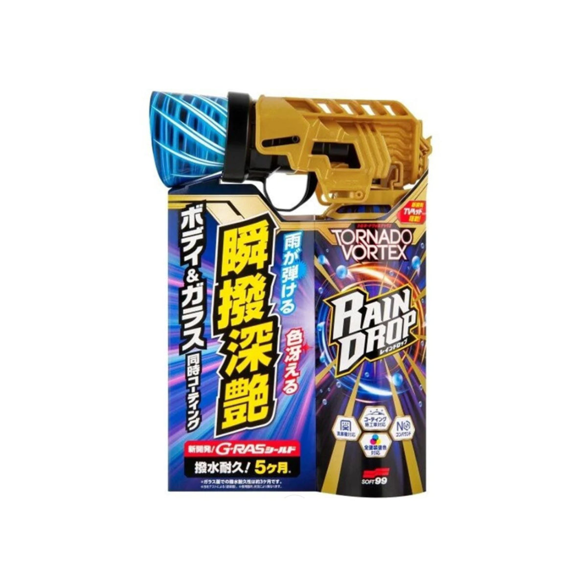 SOFT99 Rain Drop Tornado Vortex Rain Repellant Body, Glass & Plastic-Rain Repellant-SOFT99-Tornado Vortex-Detailing Shed