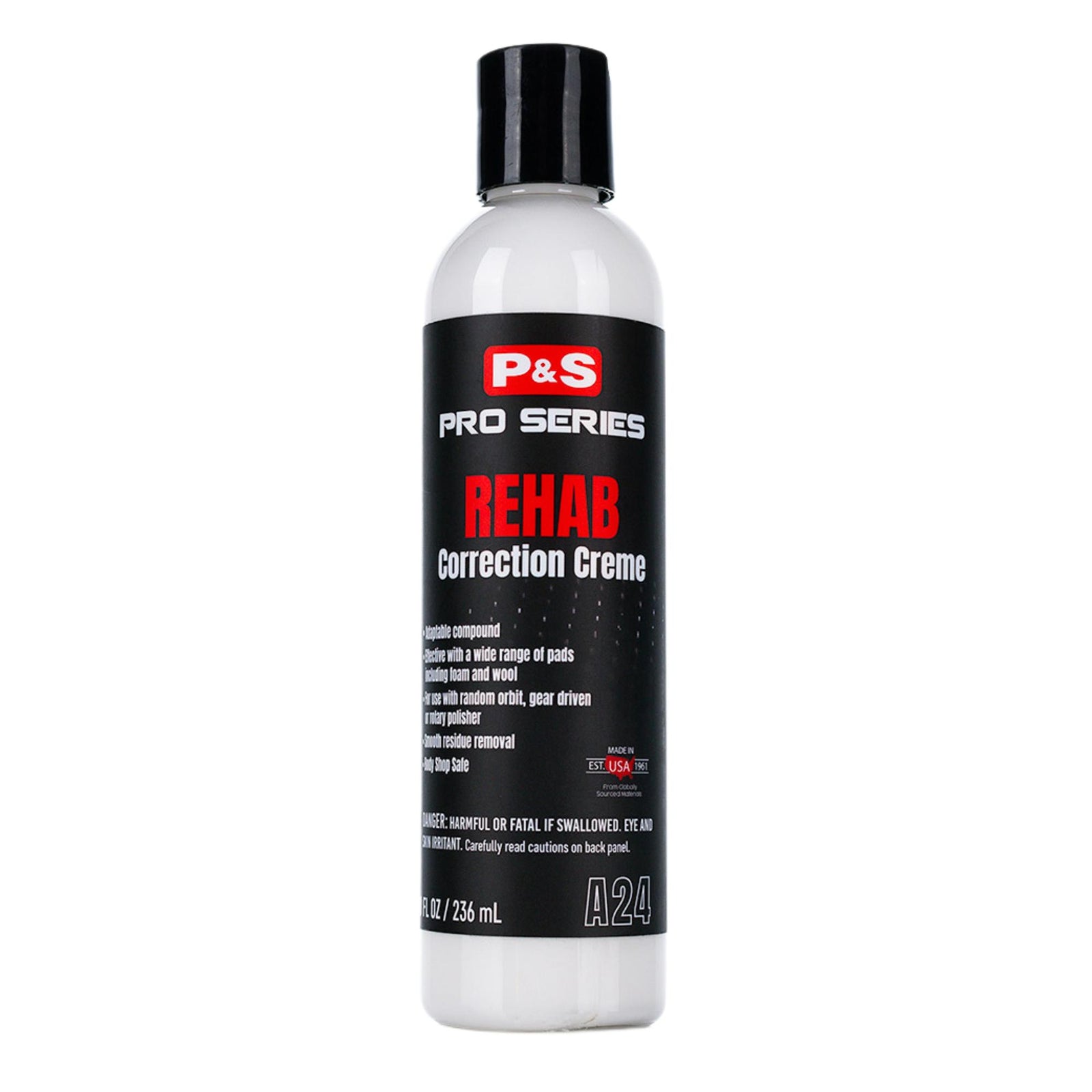 P&S Rehab Correction Creme-Polishing Compound-P&S Detail Products-236ml-Detailing Shed