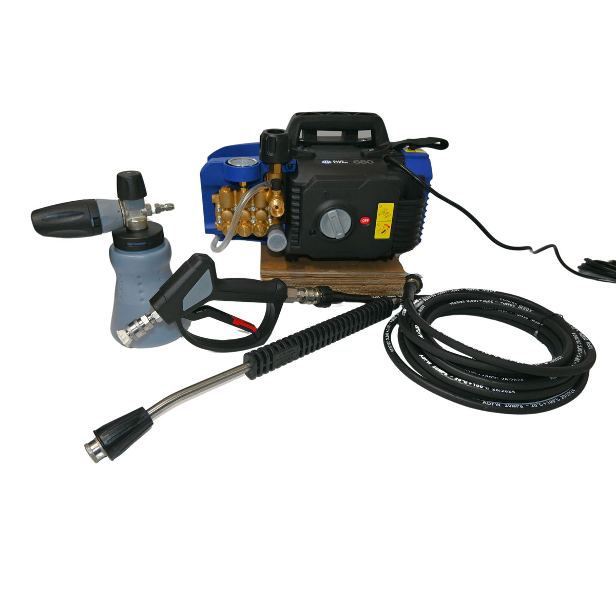 AR Blue 680 Car Pressure Washer Package-Pressure Washer Package-AR Blue-SGS28 With Swivel Pro Stainless-Yes Add Lance-Factory Standard Hose-Detailing Shed