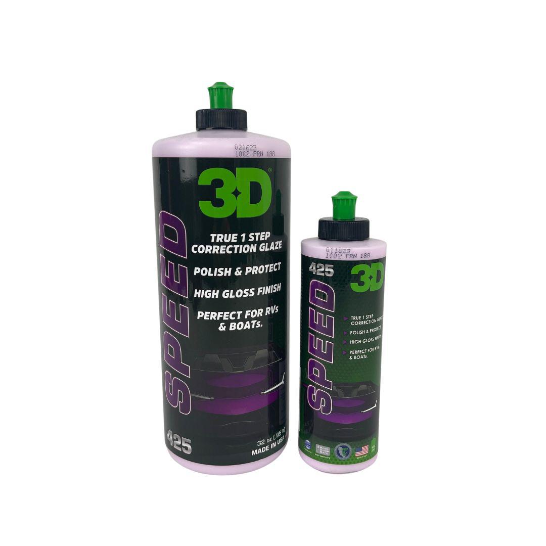 3D Speed AIO (All in One) Polishes + Wax (236ml/946ml)-Vehicle Waxes, Polishes &amp; Protectants-3D Car Care-Detailing Shed