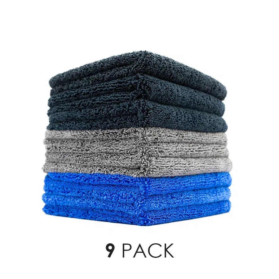 The Rag Company SPECTRUM 420 - DARK PACK (BLACK/GREY/ROYAL BLUE)-Microfiber Cloth-The Rag Company-(9-PACK)-40cm x40cm-Dark Pack-Detailing Shed