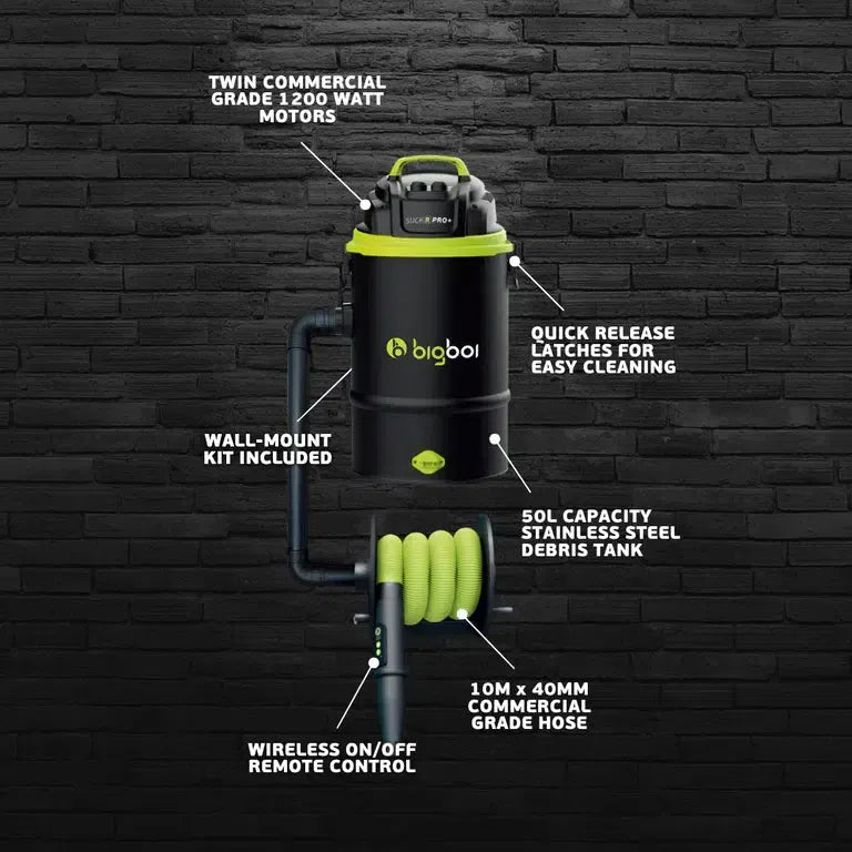 BIGBOI SUCKR PRO+ Wet & Dry Detailing Vacuum-Vacuum-BigBoi-SUCKR PRO+ with Hose Heel-Detailing Shed