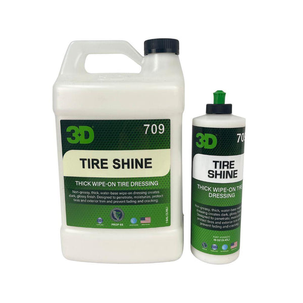 3D Tire Shine Glossy finish (473ml/3.78L)-Vehicle Waxes, Polishes & Protectants-3D Car Care-Detailing Shed