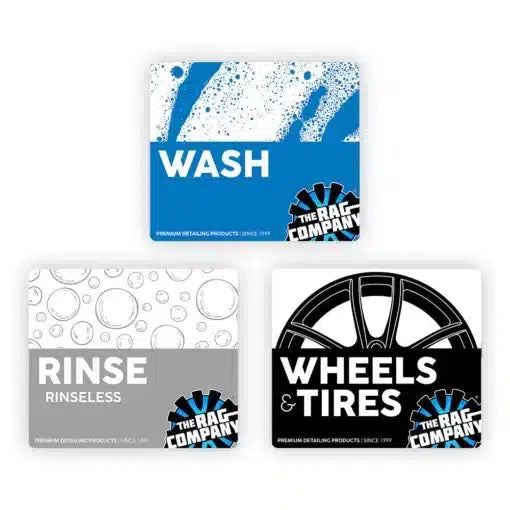 The Rag Company – 20cm TRC Bucket Vinyl Sticker-Labels-The Rag Company-3-PACK RINSE, WASH & WHEELS-Detailing She