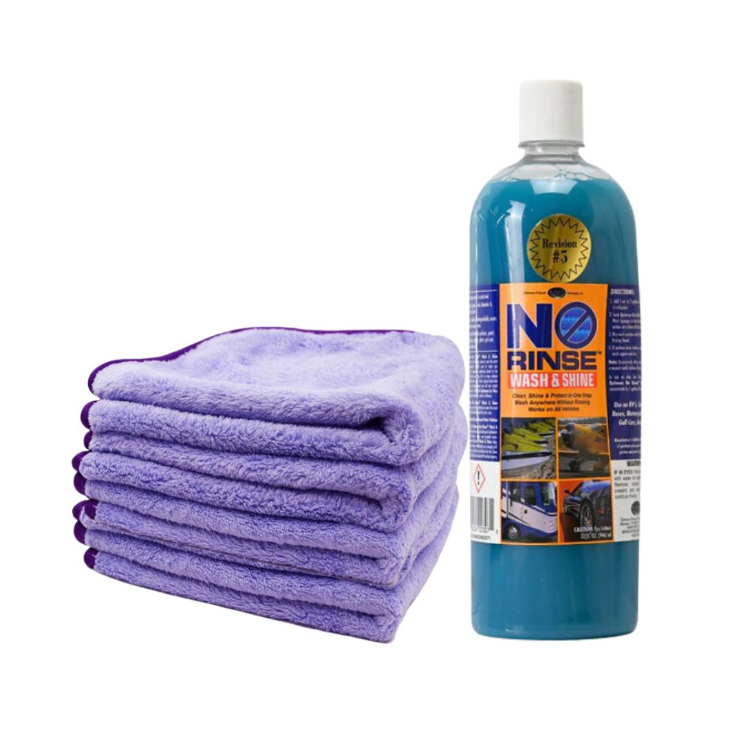 Optimum No Rinse Wash & Shine Bundle-Waterless Wash-Bundle-ONR V5 with 4 x TRC Minx Lavender-Detailing Shed