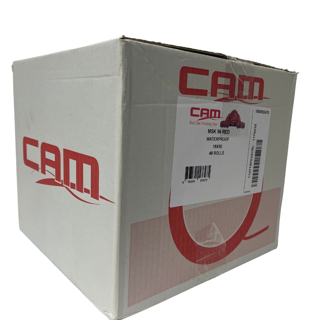 CAM Car Detailing Tape Professional Grade Red 50m-Masking Tape-CAM TAPE-18mm x 50m-Red-1 x Roll-Detailing Shed