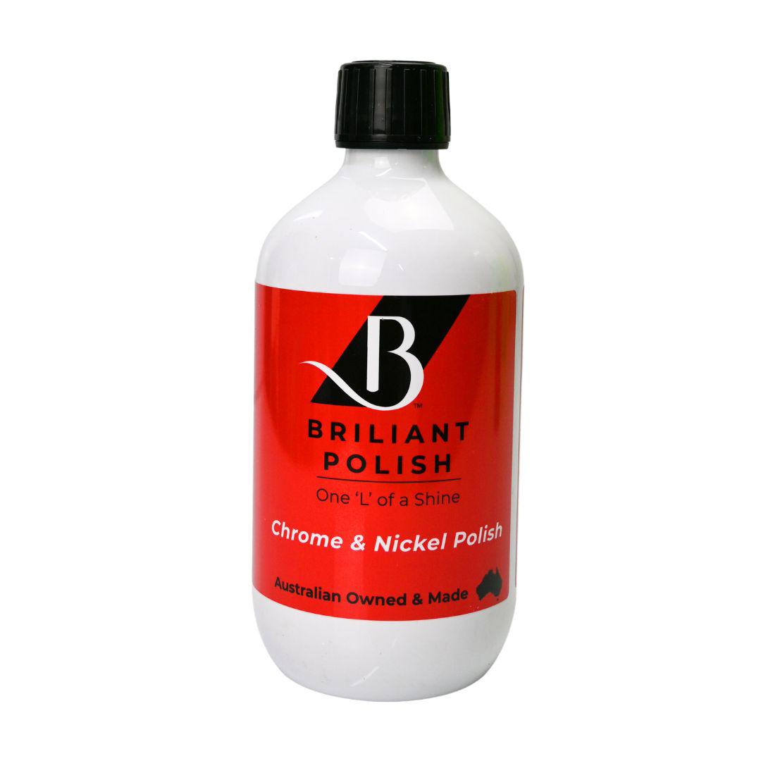 Briliant Polish Chrome &amp; Nickel - Hot Environment Metal Polish - great for Exhausts and Engines-Metal Polish-Briliant Polish-500ml-Detailing Shed