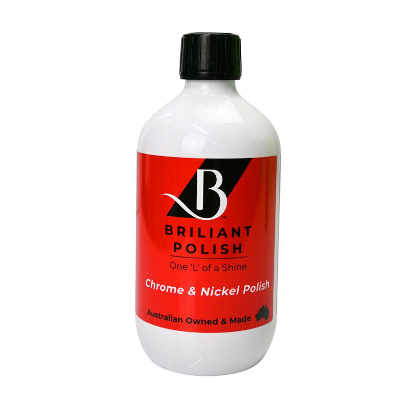 Briliant Polish Chrome & Nickel - Hot Environment Metal Polish - great for Exhausts and Engines-Metal Polish-Briliant Polish-500ml-Detailing Shed
