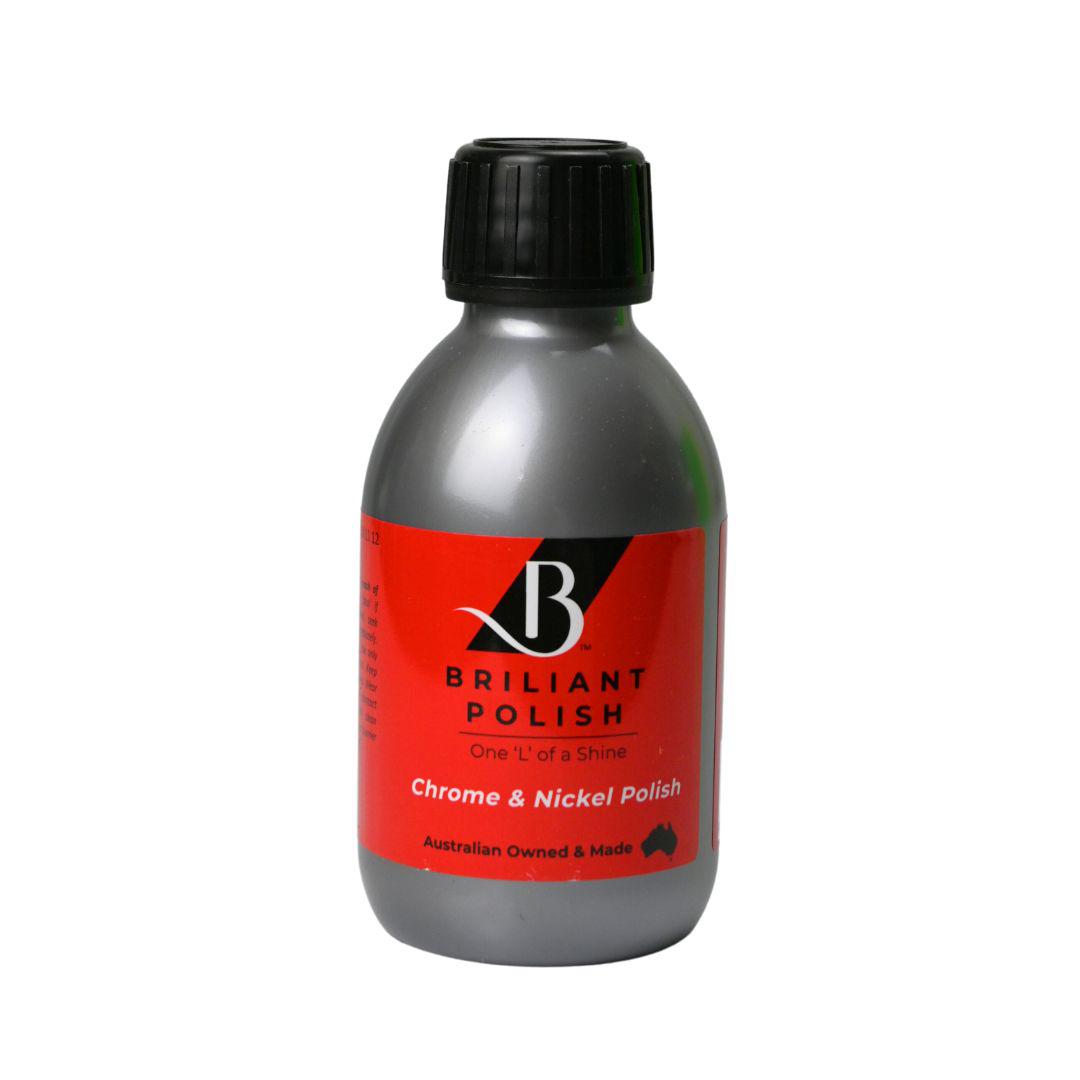 Briliant Polish Chrome &amp; Nickel - Hot Environment Metal Polish - great for Exhausts and Engines-Metal Polish-Briliant Polish-175ml-Detailing Shed