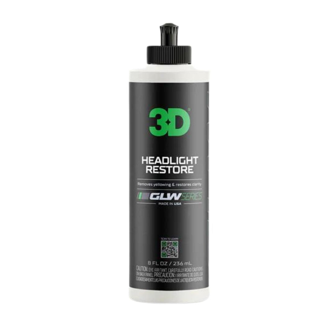 3D GLW Series Headlight Restore-Headlights Restoration-3D Car Care-236ml-Detailing Shed