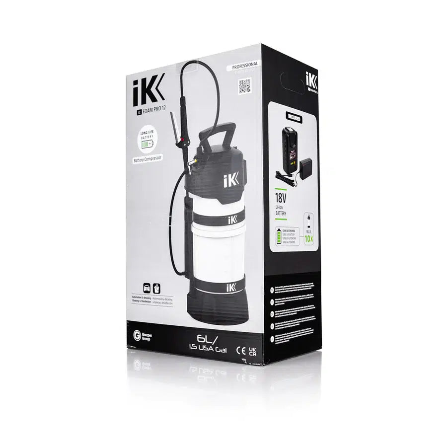 IK e FOAM PRO 12 Battery powered-Foam Sprayers-GOIZPER GROUP IK SPRAYERS-Single-Detailing Shed