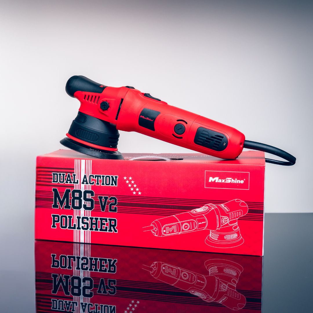 Maxshine M8S V2 8mm/1000W Upgrade Dual Action Polisher 5Inch-Dual Action Polisher-Maxshine-Red-Detailing Shed