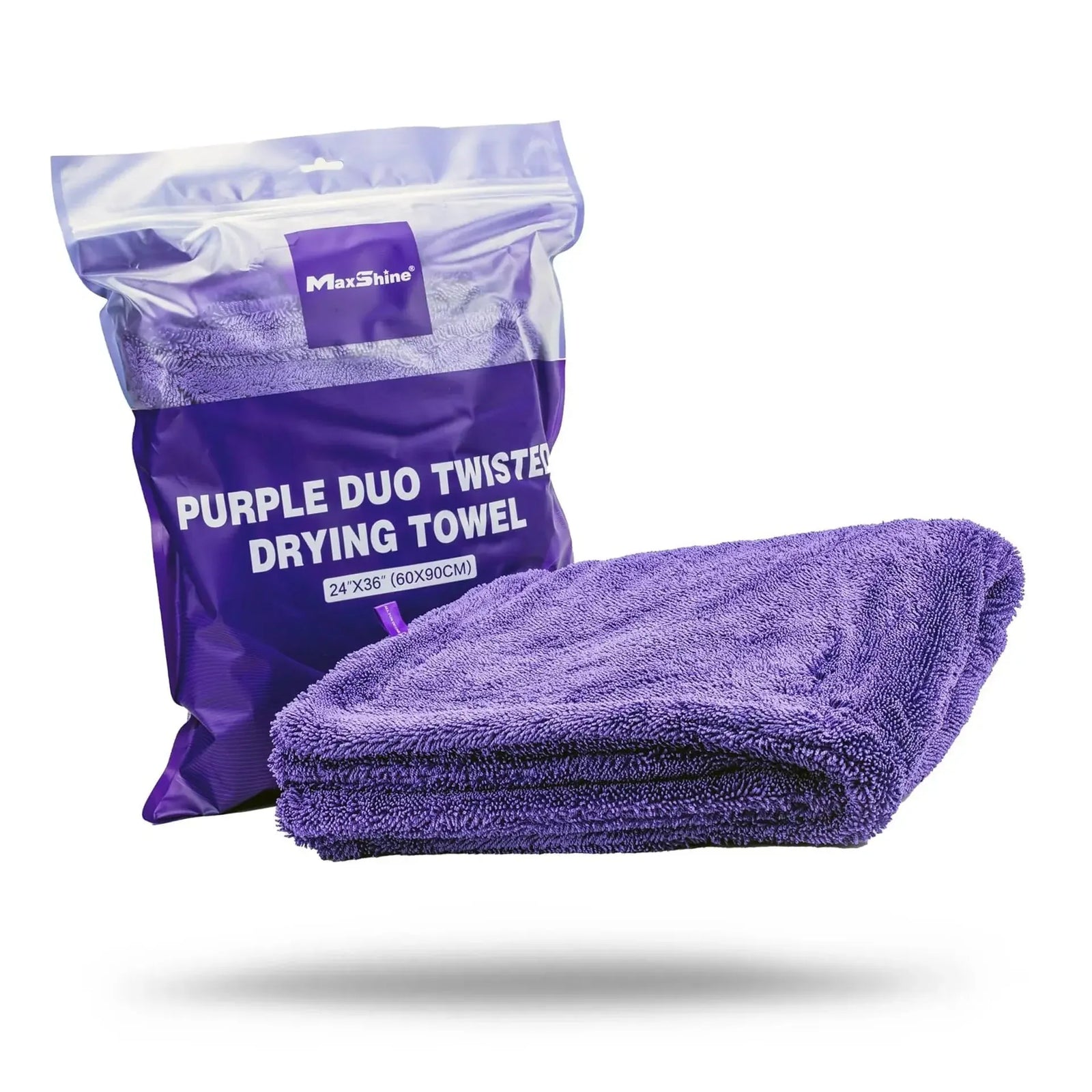 MAXSHINE Purple Duo Twisted Loop Drying Towel 1200GSM-Drying Towel-Maxshine-Detailing Shed