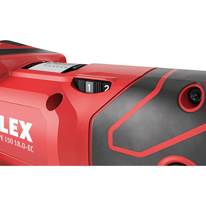 FLEX PE-150-18EC-B2 Cordless Rotary Polisher KIT With 2 X 5.0Ah Batteries &amp; Rapid Charger-FLEX AU-PE-150-18EC-B2 (Kit)-Detailing Shed