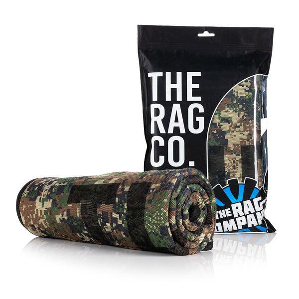 The Rag Company Slim Dryer Twist Loop Drying Towel 63cm x 89cm-Drying Towel-The Rag Company-Digital Camo-Detailing Shed