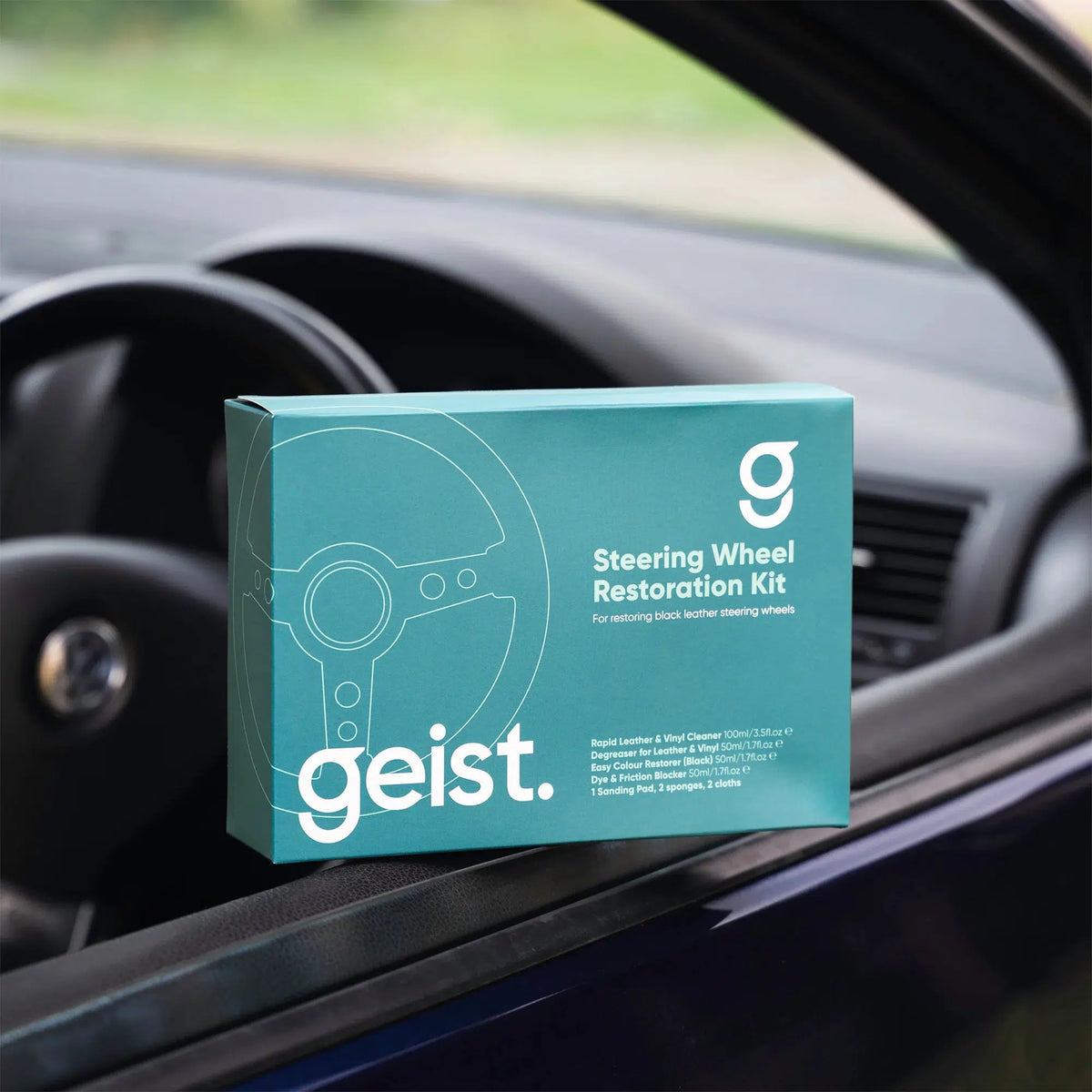 GEIST Steering Wheel Restoration Kit-steering wheel kit-Geist-Steering Wheel Kit (Black)-Detailing Shed