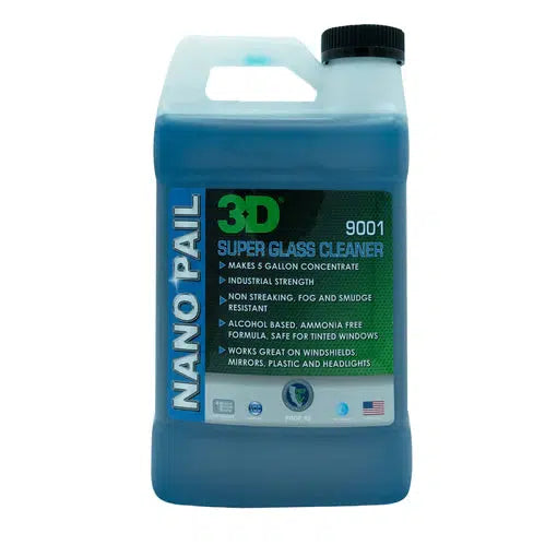 3D Super Glass Cleaner (1.89L/3.78L)-Vehicle Waxes, Polishes &amp; Protectants-3D Car Care-Detailing Shed