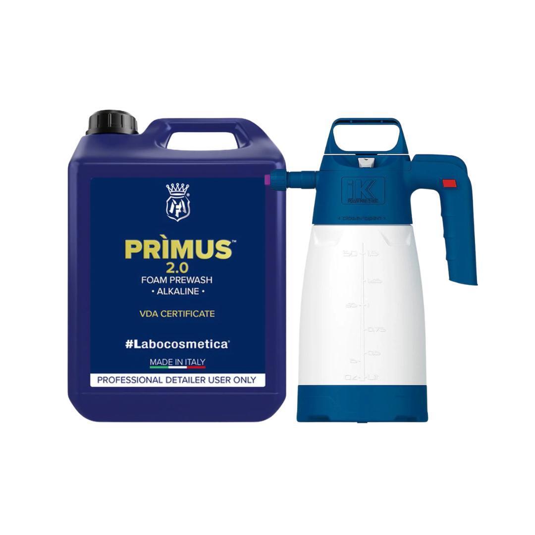 IK FOAM Pro 2 ALK & PRIMUS 2.0 Alkaline Snow Foam Kit-Snow Foam Pre Wash-Fast Bundle-Detailing Shed