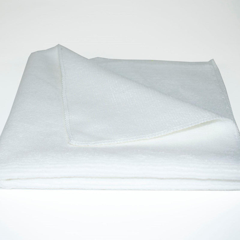 12E Microfibre Cloths 40cm 330GSM – (Green/Blue/Red/Yellow)-MicroFibre-Detailing Shed-White-Detailing Shed