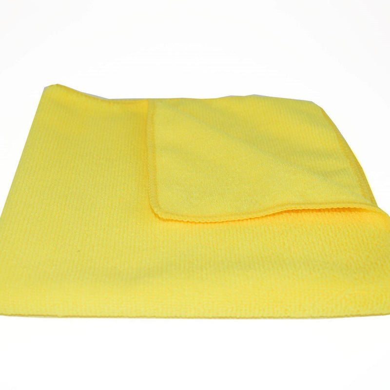 12E Microfibre Cloths 40cm 330GSM – (Green/Blue/Red/Yellow)-MicroFibre-Detailing Shed-Yellow-Detailing Shed