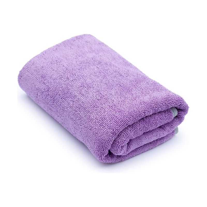 14J The Rag Company TWIST N&#39; SHOUT 25 X 36 MICROFIBER TWIST LOOP DRYING TOWEL (64 cm x 92 cm)-Drying Towel-The Rag Company-XL Large25 x 36Inches (64cm x 92cm)-Lavender with Ice Grey Suede Border-Detailing Shed