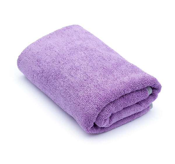 14J The Rag Company TWIST N' SHOUT 25 X 36 MICROFIBER TWIST LOOP DRYING TOWEL (64 cm x 92 cm)-Drying Towel-The Rag Company-XL Large25 x 36Inches (64cm x 92cm)-Lavender with Ice Grey Suede Border-Detailing Shed