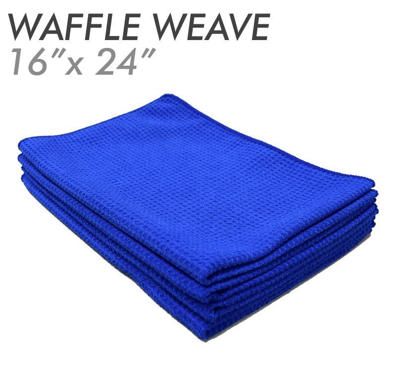 The Rag Company Waffle STANDARD WAFFLE-WEAVE ROYAL BLUE TOWEL