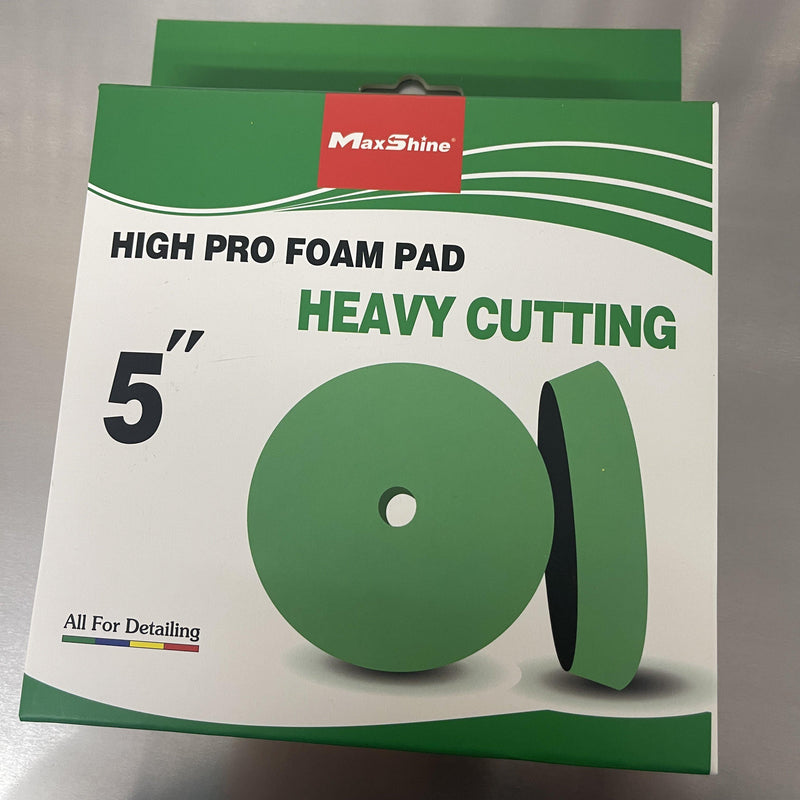 MAXSHINE High Pro Green Foam Heavy Cutting Pad- 5 Inch German Foam-POLISHING PAD-Maxshine-5 Inch-Detailing Shed