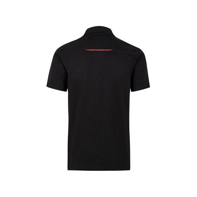PORSCHE MOTORSPORT MENS POLO SHIRT BLACK-T-Shirt-PORSCHE-XL-Detailing Shed