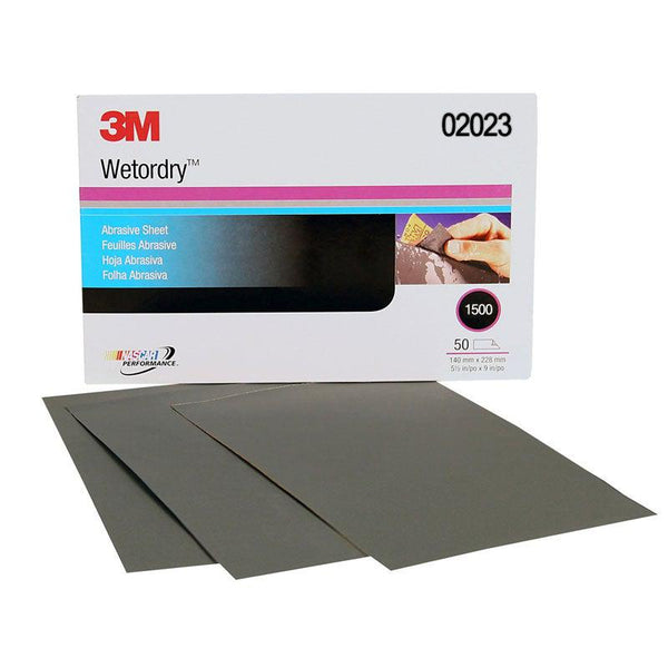 3M 1500g MICRO FINE SAND PAPER WETorDry 02023-Sanding disc-3M-1x Sheet-Detailing Shed