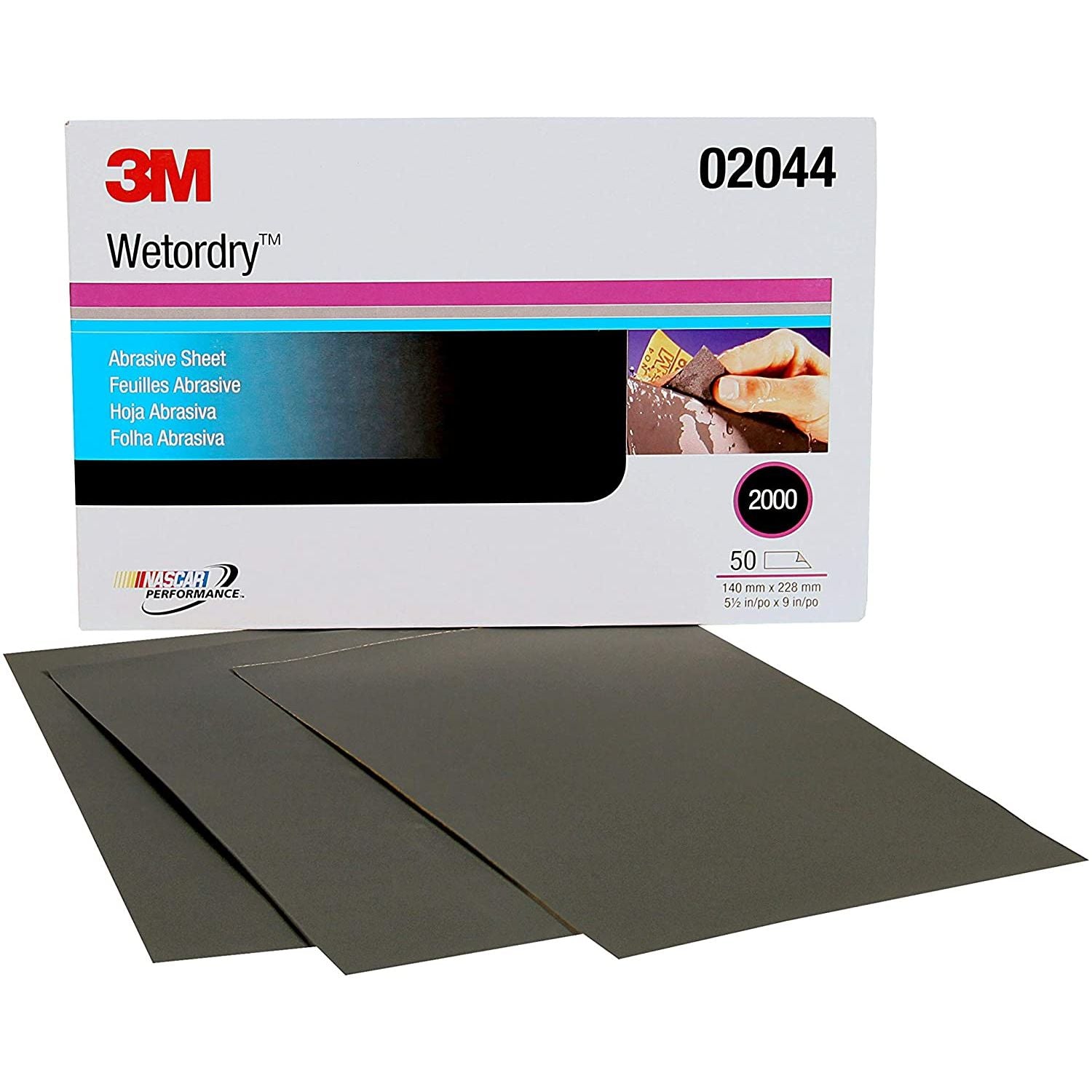 3M 2000 MICRO FINE SAND PAPER WET or Dry 02044-Sanding disc-3M-1x Sheet-Detailing Shed