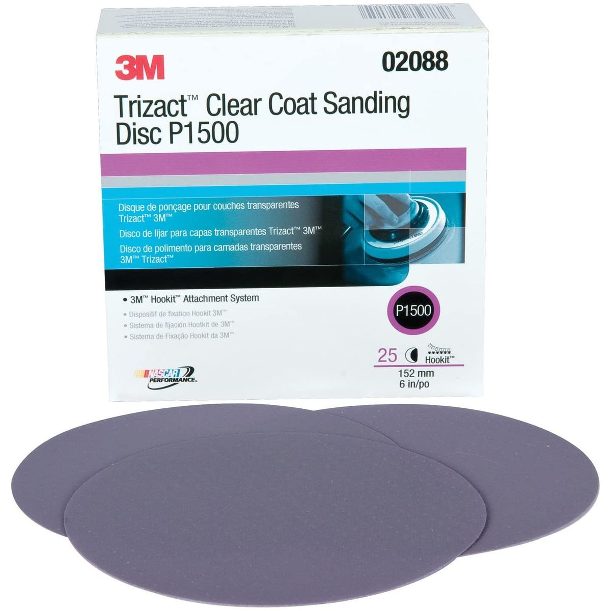 3M Trizact Hookit P1500 Grit Clear Coat Sanding Disc (3/6Inch)-Sanding disc-3M-Detailing Shed