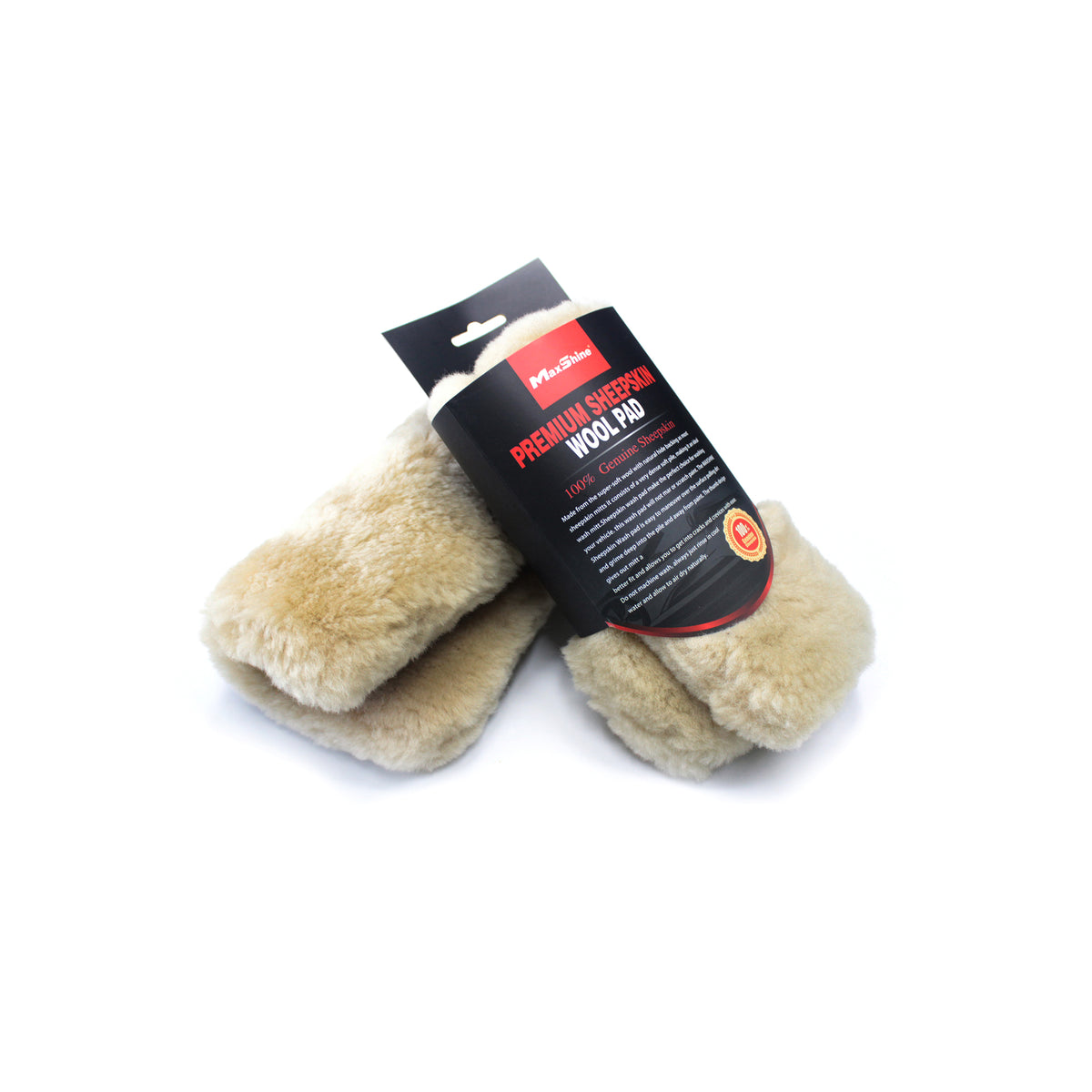 Maxshine Lambswool Wash Pad – 25cm x 25cm Premium Plus-Wash Mitt-Maxshine-Sheepskin Wool Pad-Detailing Shed