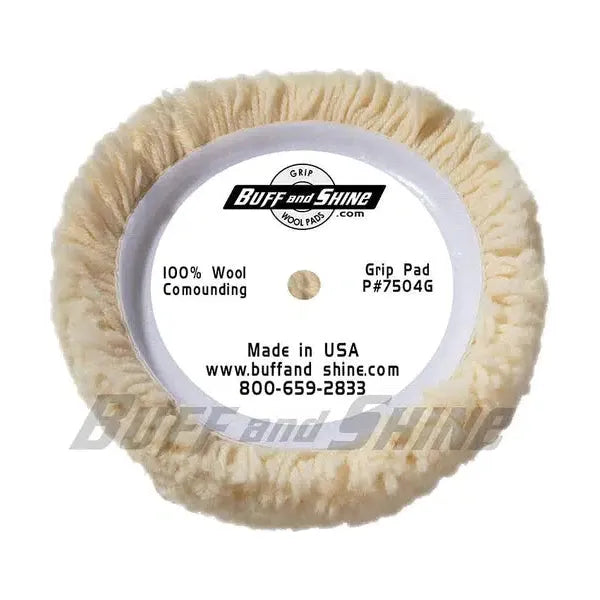 Buff and Shine 100% Natural Wool 4 Ply Twist Grip Pad™ 7.5&quot;Inch-Wool Polish Pad-Buff and Shine-7.5Inch Wool-Detailing Shed