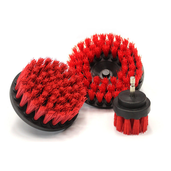 Maxshine Red Upholstery Carpet Brush with Drill Attachment 2/4/5 Inch-Carpet Brush-Maxshine-Detailing Shed