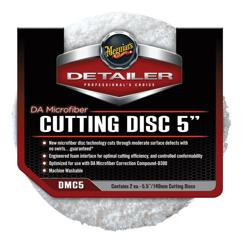 Meguiars DMC DA Microfiber Cutting Pads (3/5/6 Inch) DMC (TWIN PACK)-Heavy Cutting Pad-Meguiar's-5 Inch (Twin Pack)-Detailing Shed