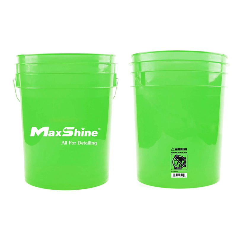 Maxshine Colour Detailing Bucket 20L (Red/Blue/Green/Smoke)-Wash Buckets-Maxshine-20L-Green-Detailing Shed