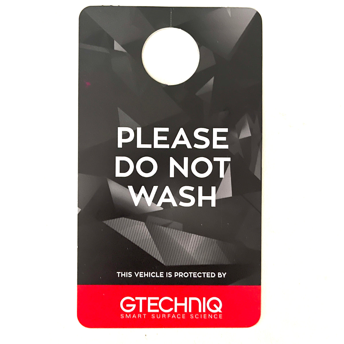 GTECHNIQ Do Not Wash Hanger (Red/Black)-Do Not Wash Hanger-GTECHNIQ-Black-Detailing Shed