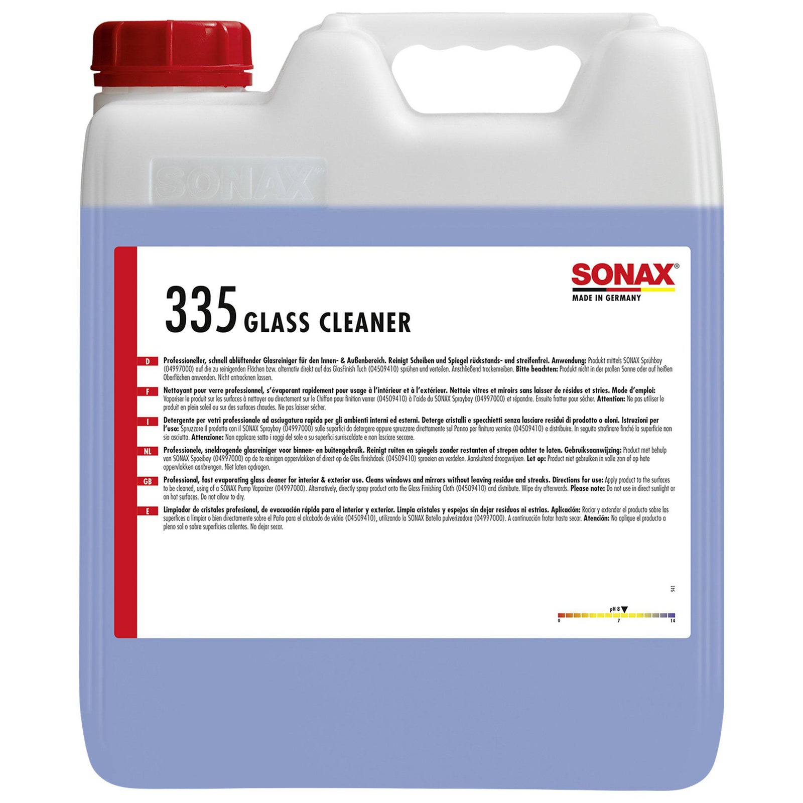 SONAX 335 Glass Cleaner 10L-Interior Cleaner-SONAX-10L-Detailing Shed